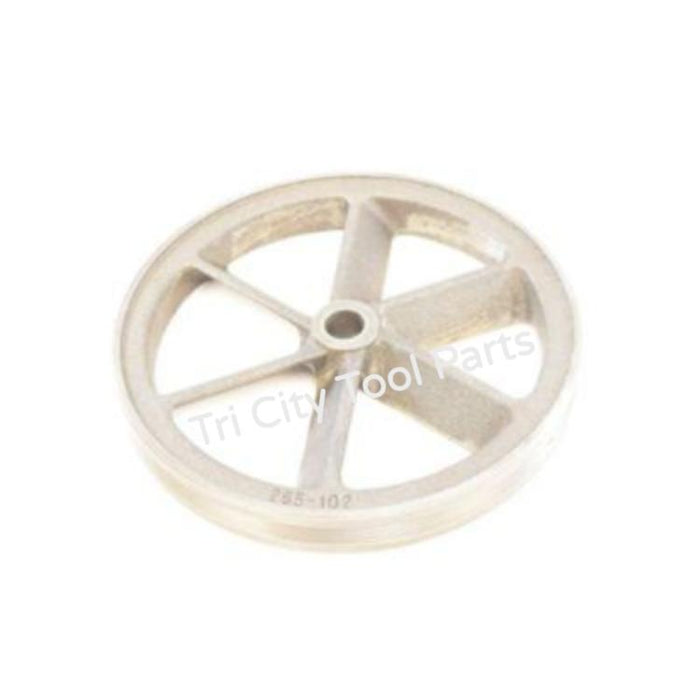 265-2 Flywheel Air Compressor Pump Pulley  10"  6J Section Poly Tapered Bore