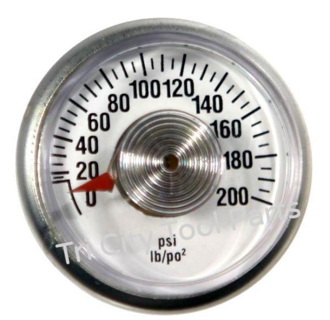 5130205-00 A Replacement Air Compressor Gauge 1-1/2" 200psi  1/4" NPT Mount