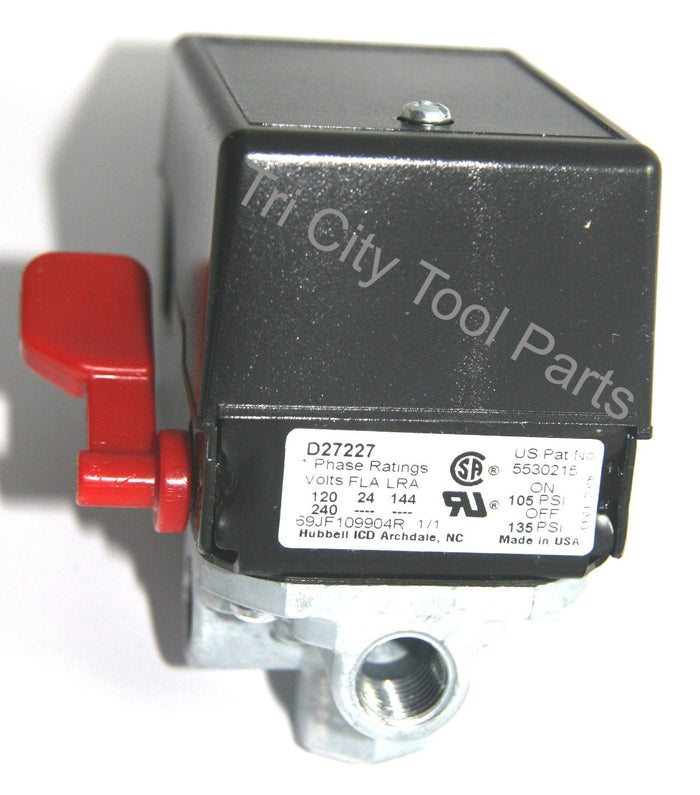 5140117-70 / D27227 Air Compressor Pressure Switch  Craftsman  Devilbiss  Porter Cable