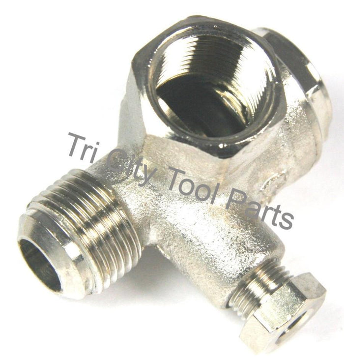 881-581 Hitachi Air Compressor Check Valve 90deg.   881581  EC12 Air Compressor ( Early Models )