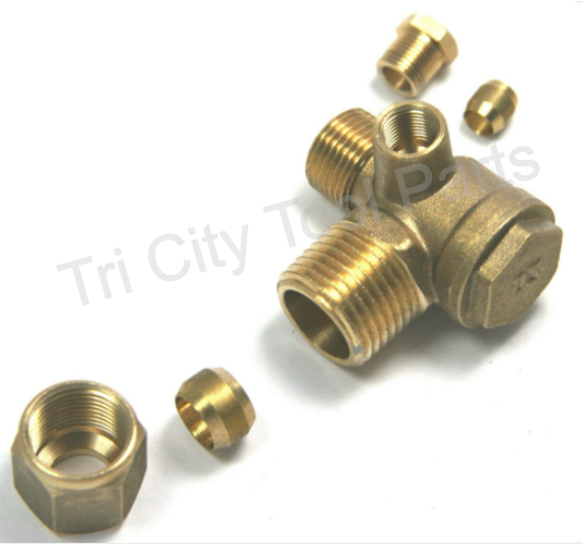 AB-9048075 / AB-9048053 Bostitch Air Compressor Check Valve  90deg
