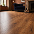 Appalachian Hickory laminate flooring in a victorian living room setting.