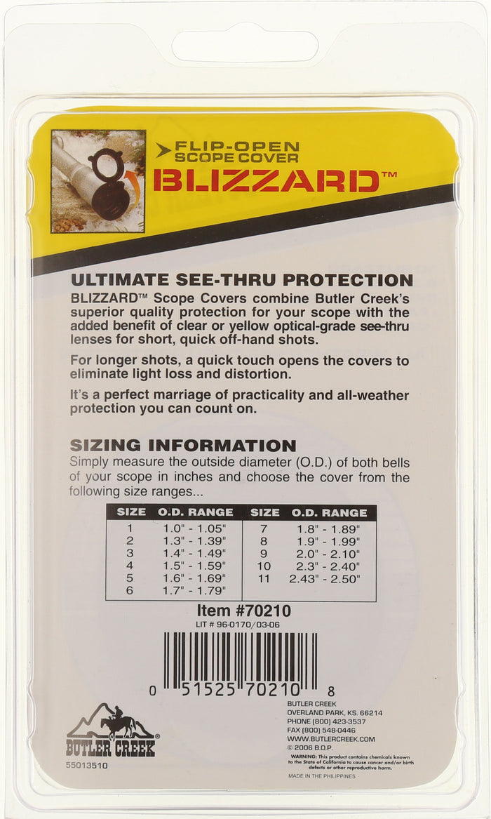 Blizzard #10 Clear Lens Cover