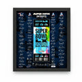 This New England Patriots 2026 AFC Champions Super Bowl LX Signature Ticket Frame is a premium collectible designed to celebrate the Patriots’ championship achievement.