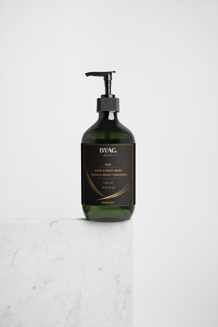 BYAG. Herren Hand- und Körperreinigung - Ginger & Smoky Cardamom – Produktbild 3