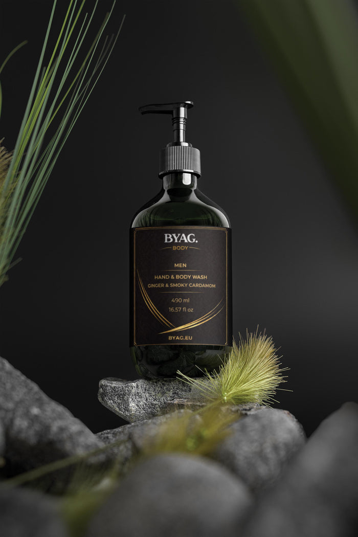 BYAG. Herren Hand- und Körperreinigung - Ginger & Smoky Cardamom – Produktbild 4