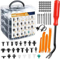 Car Bumper Retainer Fastener Kit Fender Rivet Clips - Autoxmatch