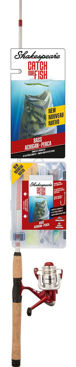 Catch More Fish Spinning Rod and Reel Combo - Bass - 1 pc
