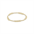 enewton design : Classic Blissful Pattern 2mm Bead Bracelet - Gold -