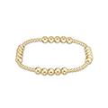 enewton design : Classic Blissful Pattern 5mm Bead Bracelet - Gold - enewton design : Classic Blissful Pattern 5mm Bead Bracelet - Gold