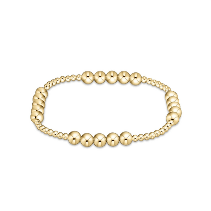 enewton design : Classic Blissful Pattern 5mm Bead Bracelet - Gold - enewton design : Classic Blissful Pattern 5mm Bead Bracelet - Gold