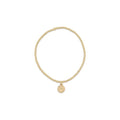 enewton design : Classic Gold 2mm bead bracelet - blessed small gold disc - enewton design : Classic Gold 2mm bead bracelet - blessed small gold disc