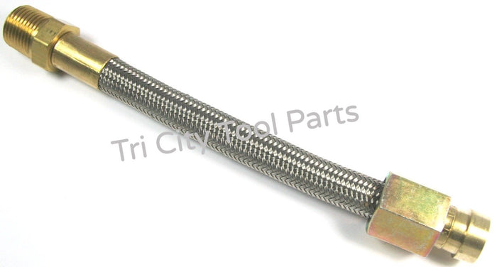FDT9.5 / 145F Rolair Air Compressor Steel Braided Discharge line 4090HK17 1040HK18