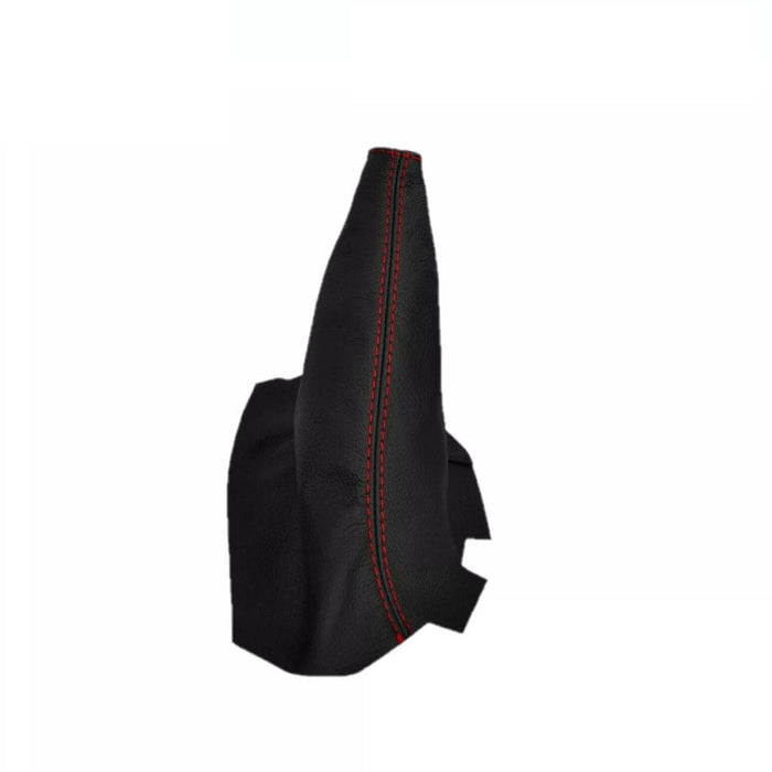 For Chevy Corvette C6 2005-2013 Genuine Leather Parking Brake Boot Cover In Red Stitch