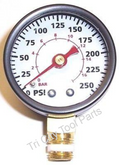 GA016300AV Campbell Hausfeld  Air Compressor Gauge 1.5"  250psi  1/8" NPT