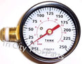 GA016709AV Campbell Hausfeld Air Compressor Gauge 2" 250psi 1/4" NPT