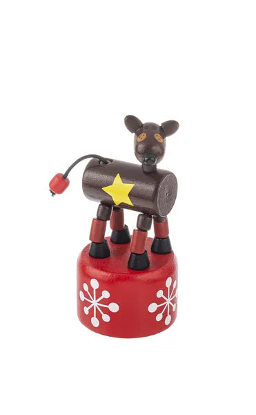 Ganz : Holiday Wooden Push-Up Puppets