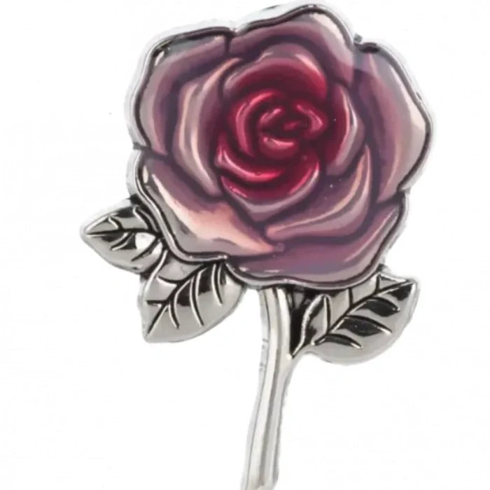 Brighten any look with the Ganz Pink Rose Flower Pin.