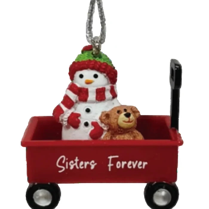 It makes a thoughtful gift for a sister or a loved one. Enjoy this ornament year after year as a reminder of your lasting connection.