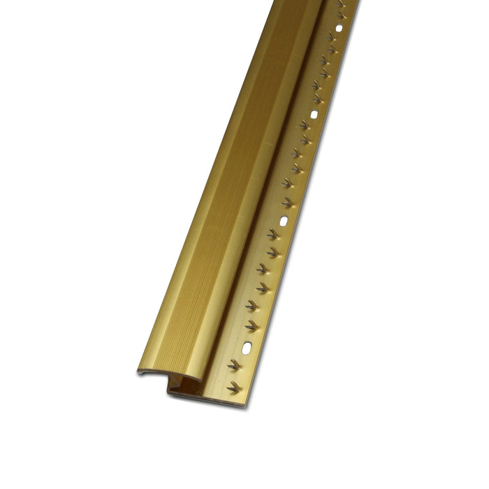 Gold Z Carpet Door Bar on a white background