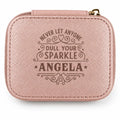 This H & H Gifts Personalised Jewellery Box combines heartfelt sentiment with practical, everyday elegance for Angela.