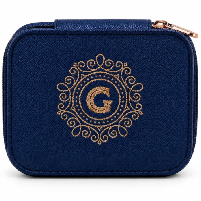 This H & H Gifts Personalised Jewellery Box features a beautiful “G” monogram design made just for her.