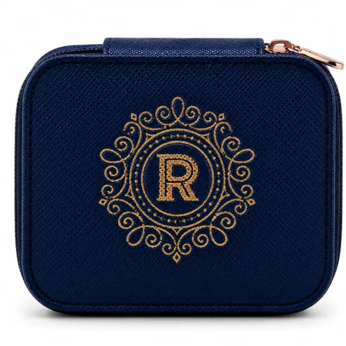 This H & H Gifts Personalised Jewellery Box features a beautiful “R” monogram design made just for her.
