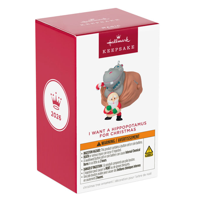 Hallmark : 2026 Keepsake I Want a Hippopotamus for Christmas (156)