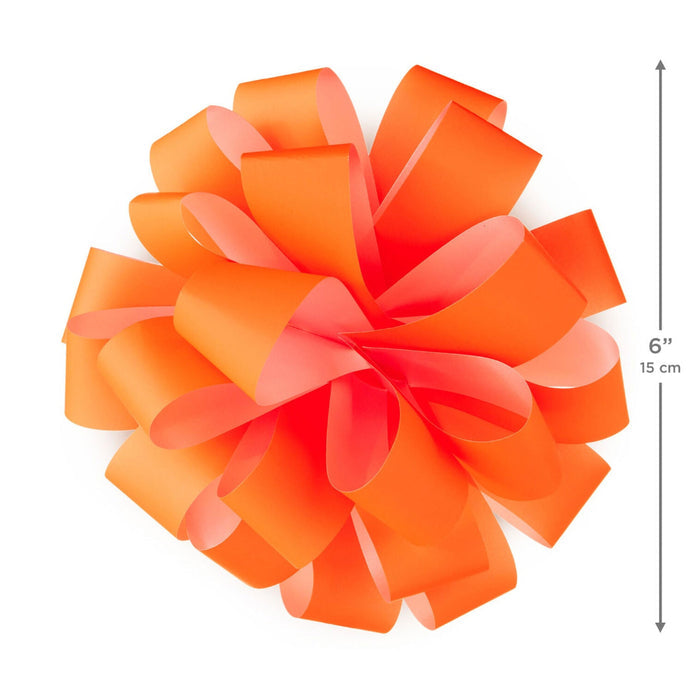 Hallmark : 6" Bright Orange Gift Bow