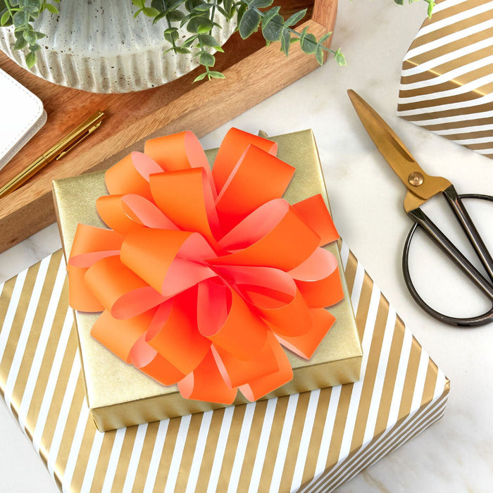 Hallmark : 6" Bright Orange Gift Bow
