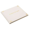 Hallmark : Cheers to Love Gold on Cream Linen Guest Book