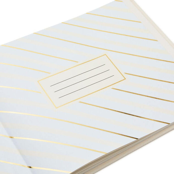 Hallmark : Cheers to Love Gold on Cream Linen Guest Book