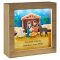 Hallmark : Manger Scene Musical Shadow Box With Light, 7x7