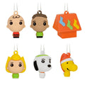 Mini Peanuts® Shatterproof Hallmark Christmas Ornaments Set of 6 featuring Charlie Brown, Snoopy, and friends for festive holiday tree decorating.