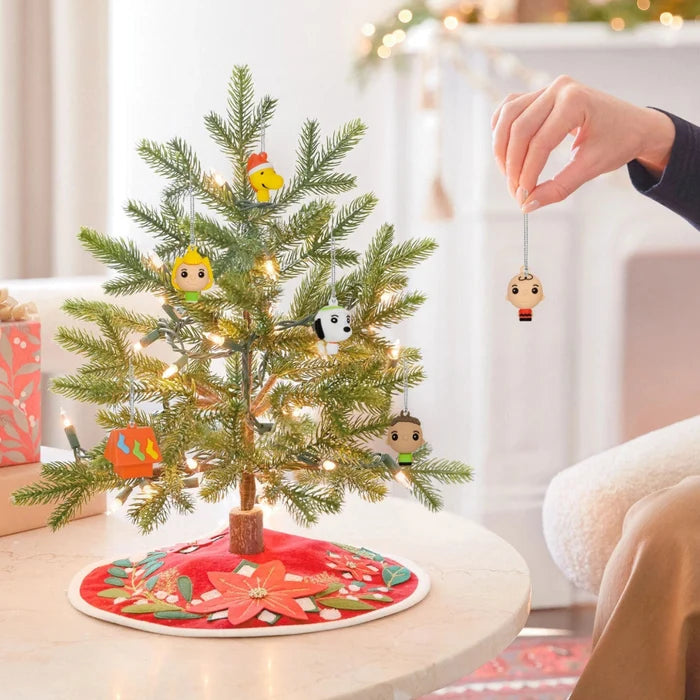 Mini Peanuts® Shatterproof Hallmark Christmas Ornaments Set of 6 featuring Charlie Brown, Snoopy, and friends for festive holiday tree decorating.