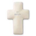 White cross-shaped object with 'My Baptism' text on a white background