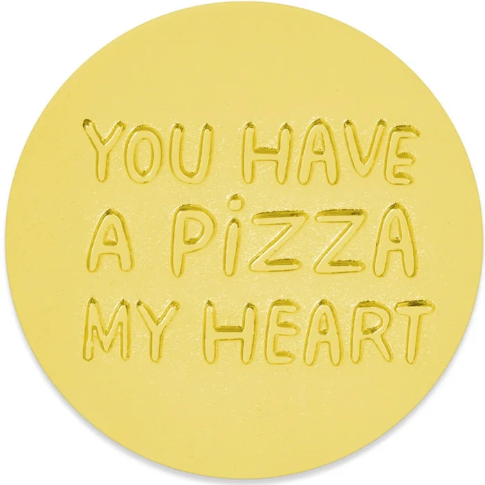 Pizza My Heart Metal Pocket Token