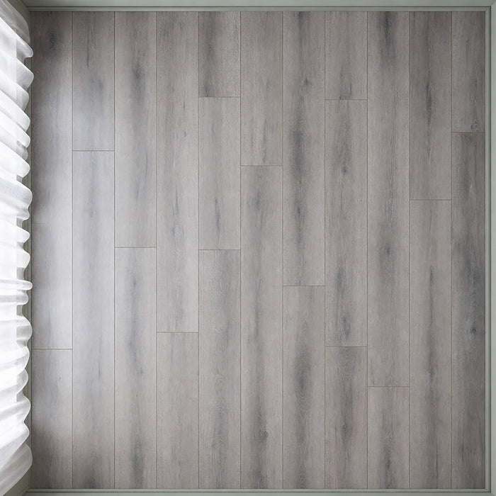 Elevated view of Harbour Oak Country laminate flooring.