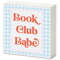 Its freestanding design makes it easy to display anywhere, making it a perfect accent for book lovers and book club enthusiasts.