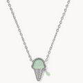 Kendra Scott : Ice Cream Silver Mint Pendant Necklace