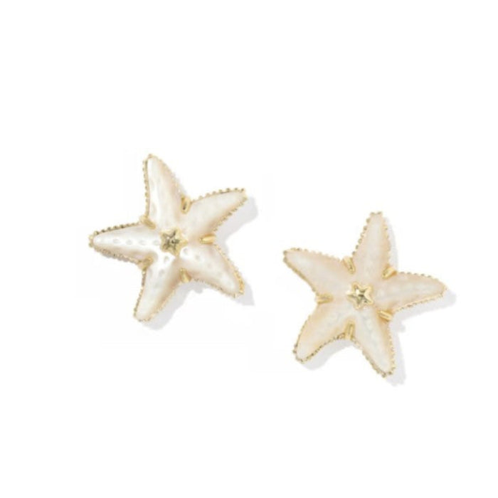 Parker Starfish Gold Stud Earrings