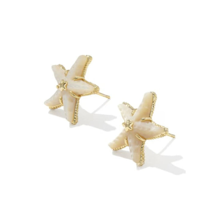 Parker Starfish Gold Stud Earrings