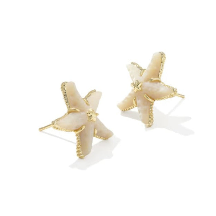 Parker Starfish Gold Stud Earrings