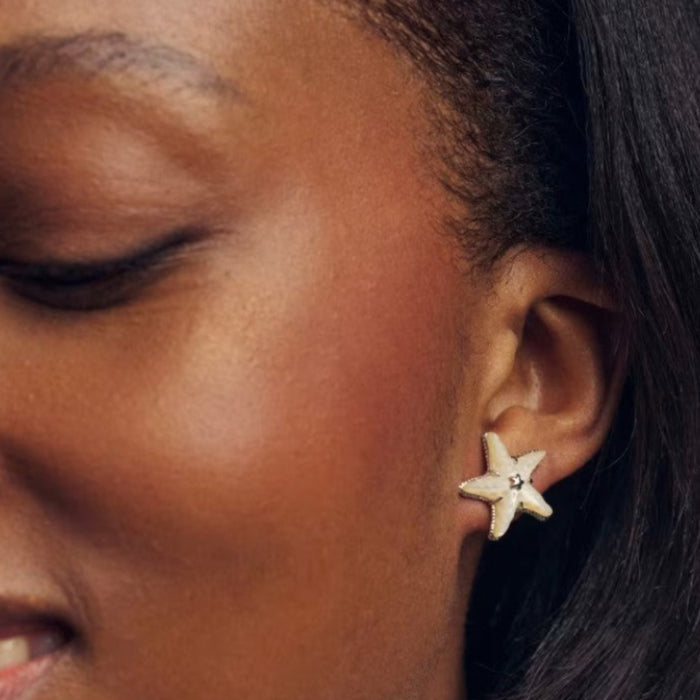 Parker Starfish Gold Stud Earrings