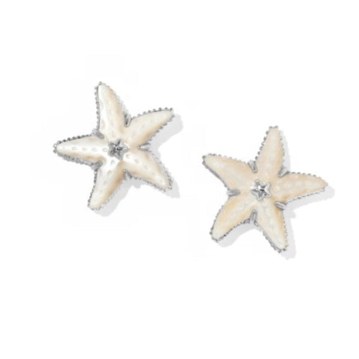 Parker Starfish Silver Stud Earrings