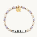 Little Words Project : Auntie White/Lavender Small Bracelet
