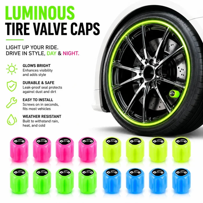 Luminous Tire Valve Caps