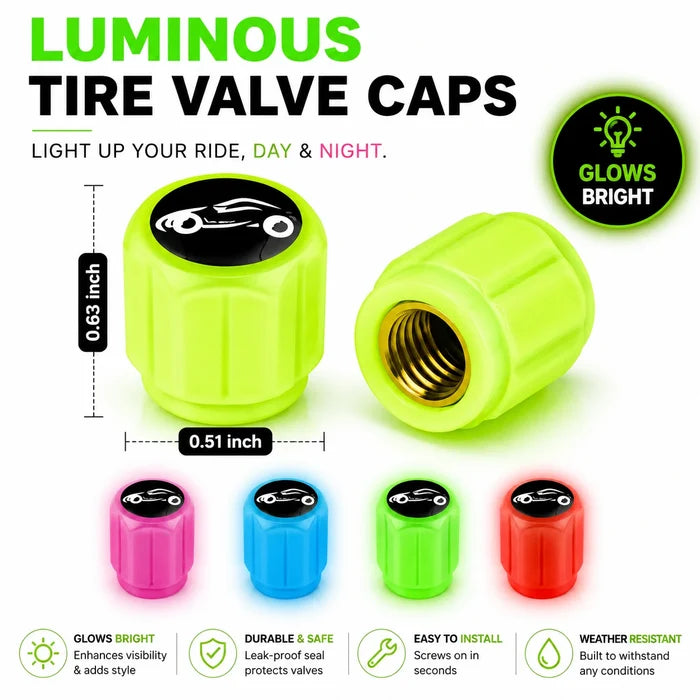 Luminous Tire Valve Caps