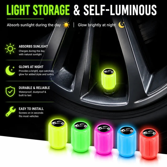 Luminous Tire Valve Caps