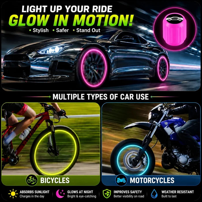 Luminous Tire Valve Caps
